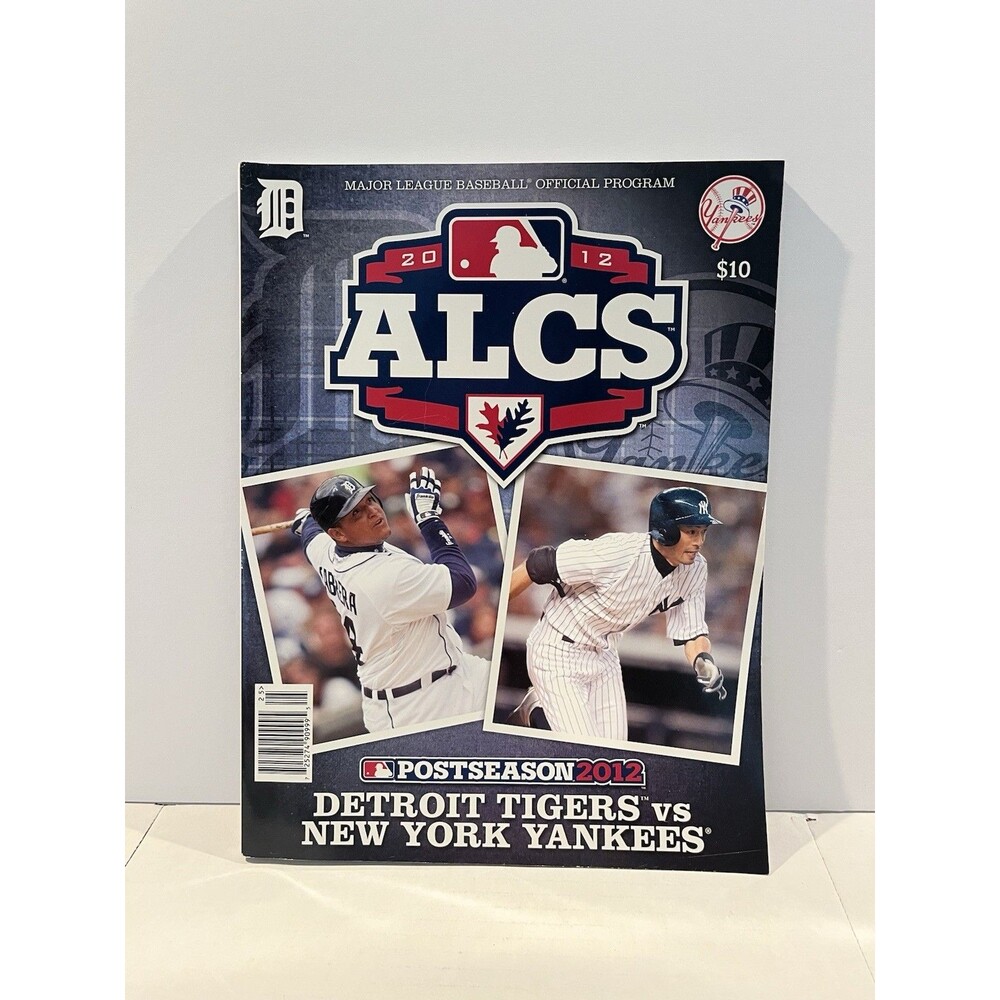 2012 ALCS Official Program Detroit Tigers New York Yankees Cabrera MLB